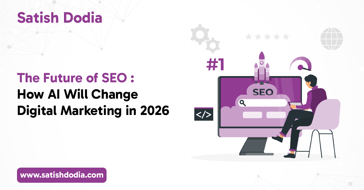 Digital marketer analyzing AI-powered SEO tools and analytics in 2026
