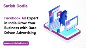 Facebook advertising expert in India managing ad campaigns on laptop