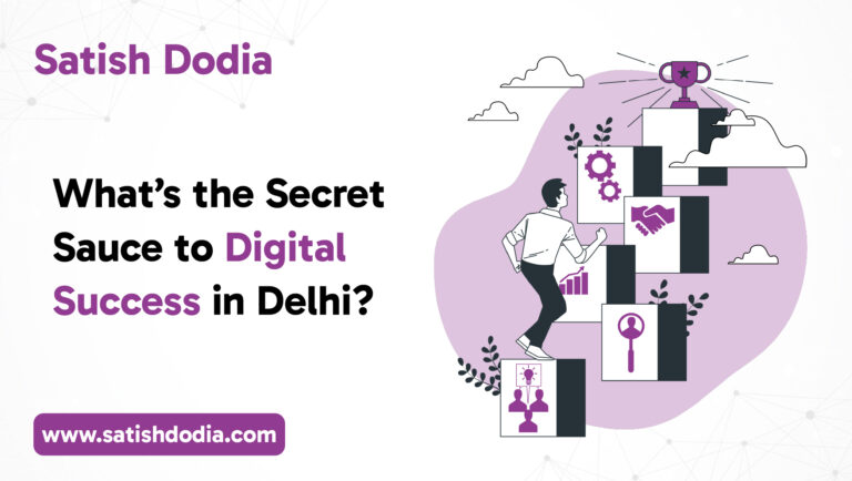 Digital marketing strategy concept for business success in Delhi