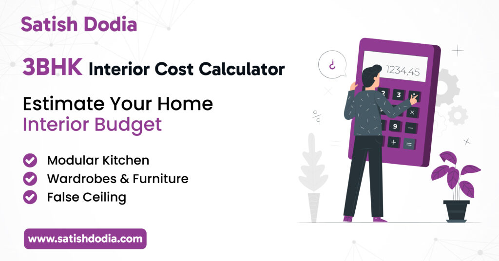 3BHK Interior Cost in India (2026) – Complete Price Guide + Calculator