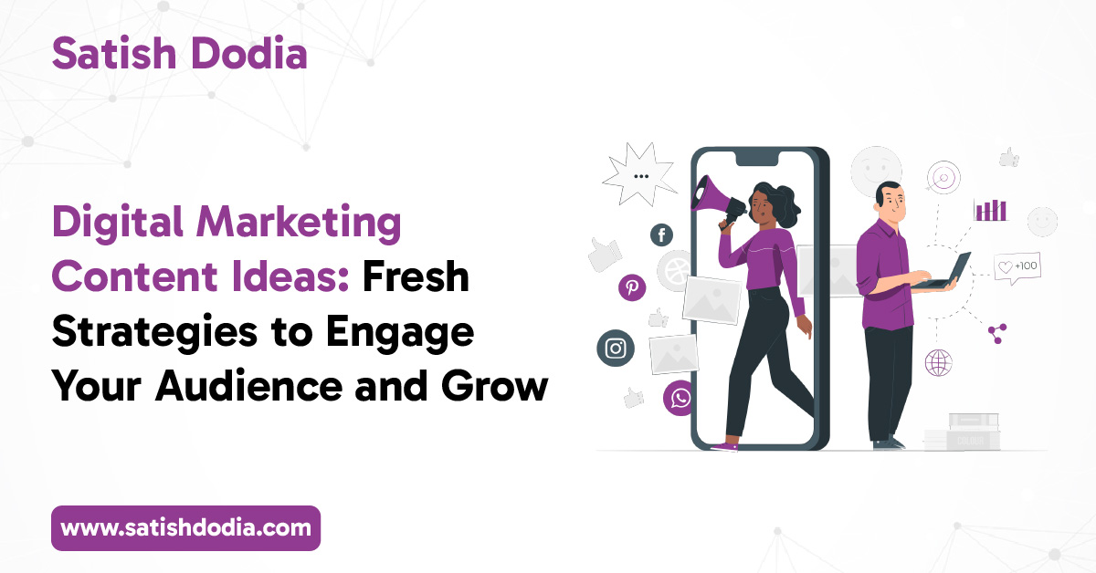 Team planning digital marketing content ideas for audience engagement and business growth