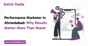 Performance marketer in Ahmedabad analyzing campaign data and optimizing digital marketing strategies for better ROI and business growth.