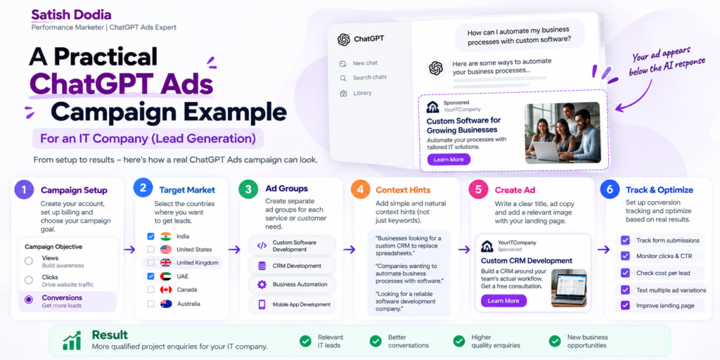 A Practical ChatGPT Ads Campaign Example